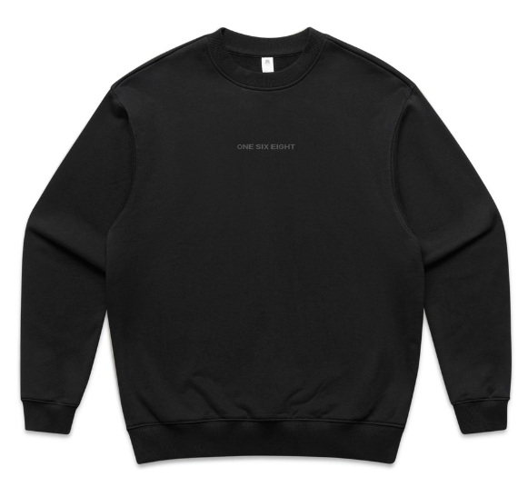 168 Black Men's Crew