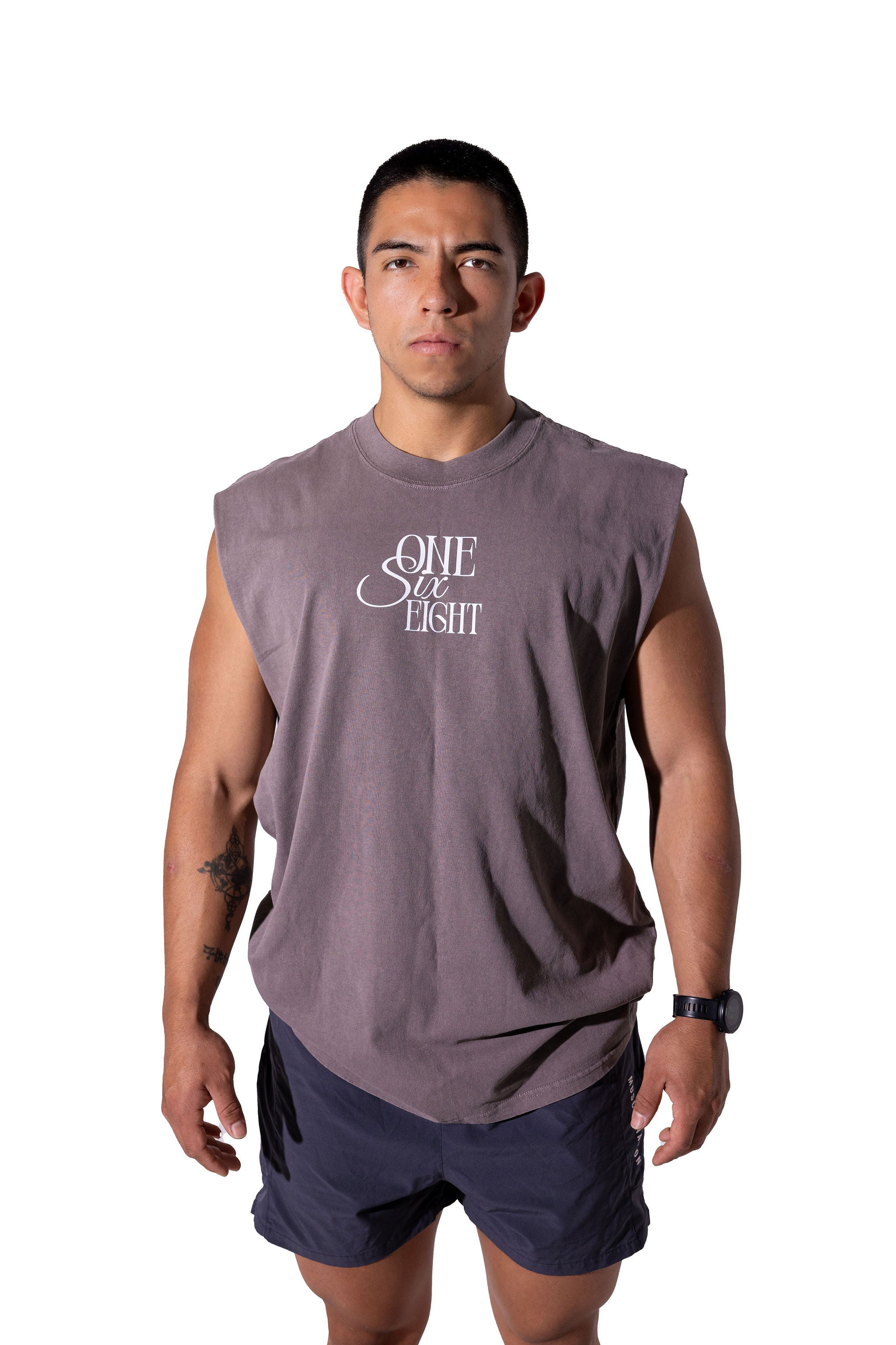 168 Faded Grey Mens Culture Tank