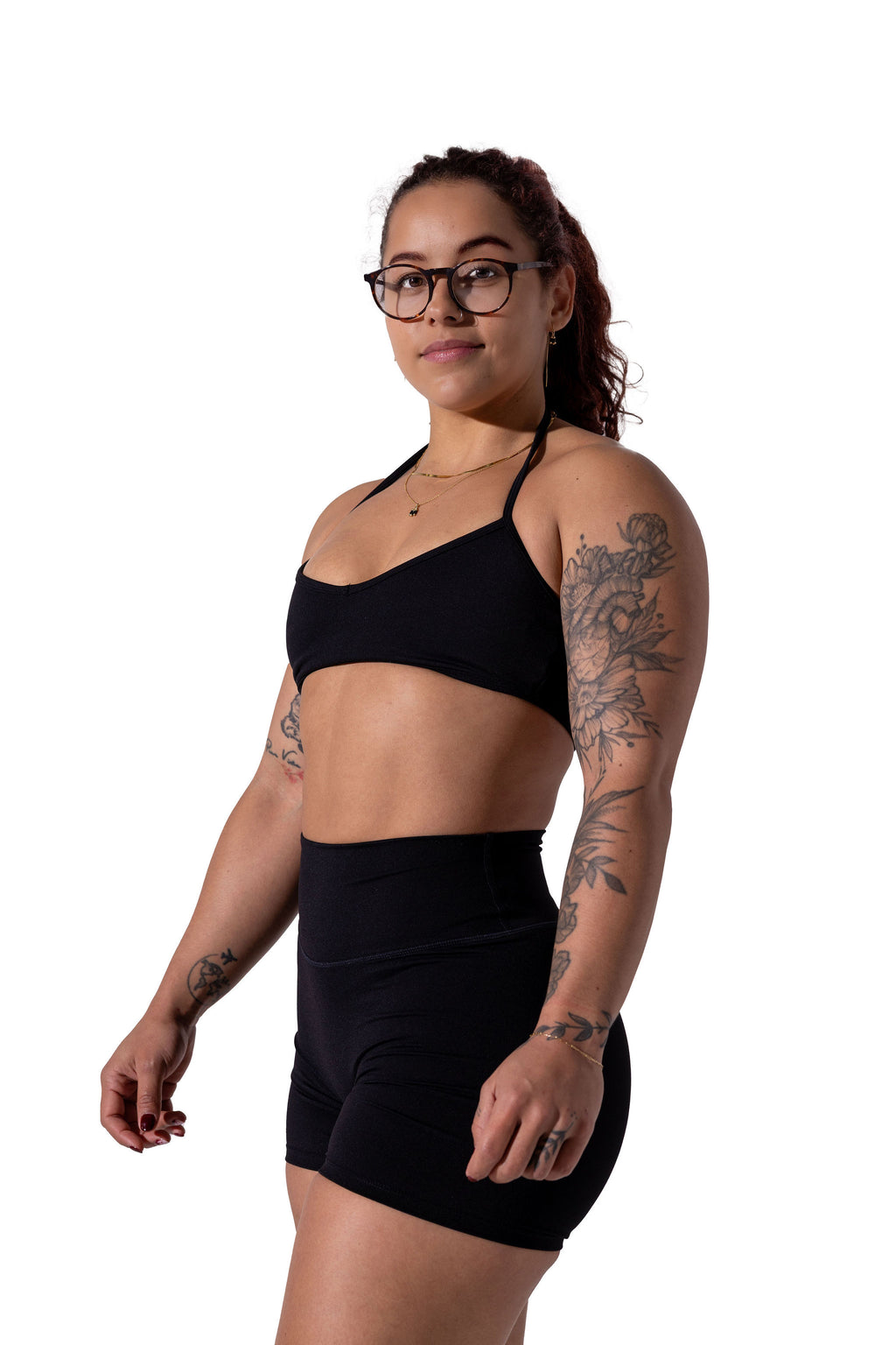 168 Black Womens Halter Bra