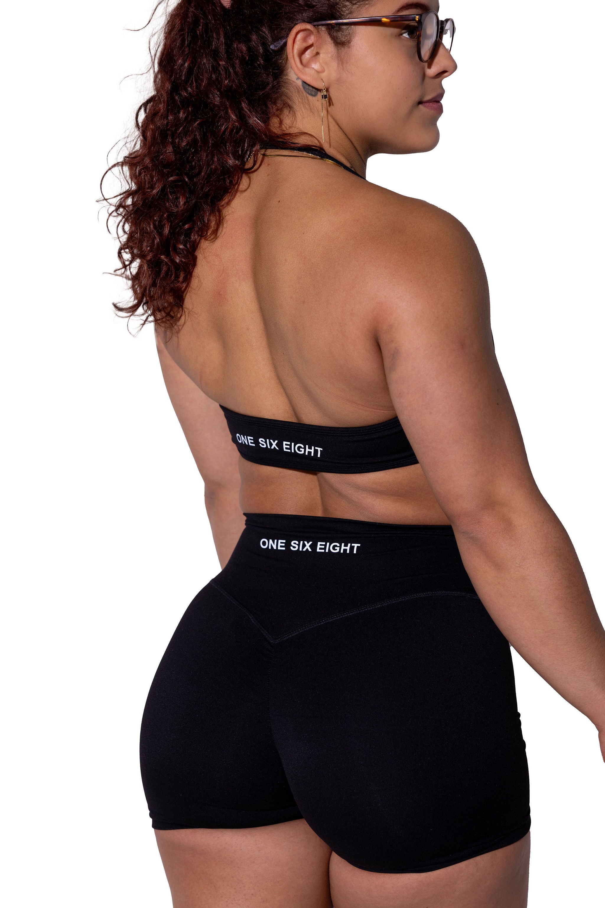 168 Black Womens 4Inch Shorts