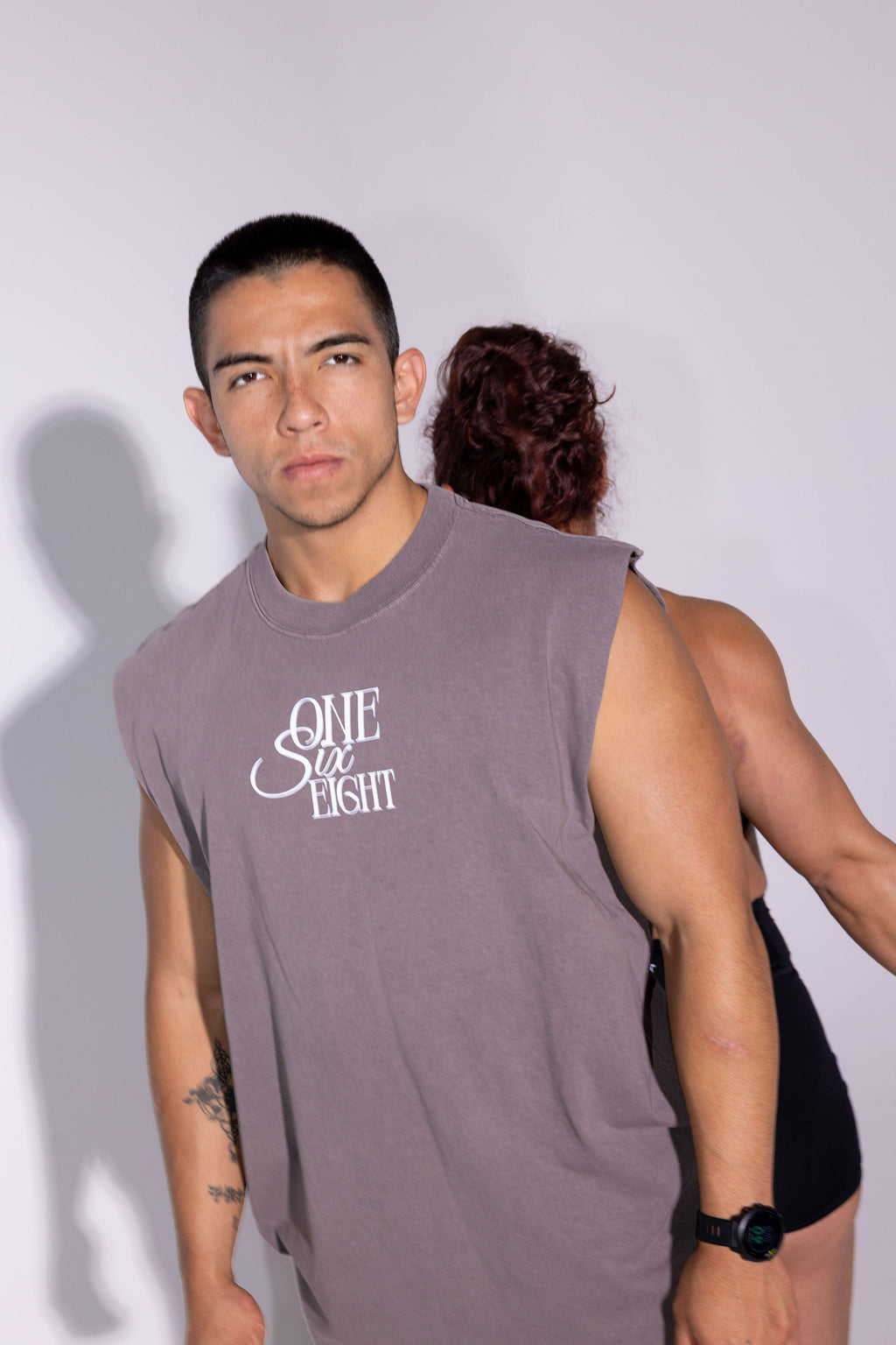 168 Faded Grey Mens Culture Tank